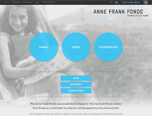 Tablet Screenshot of annefrank.ch