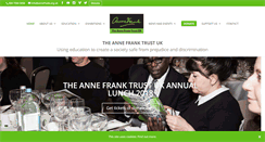 Desktop Screenshot of annefrank.org.uk
