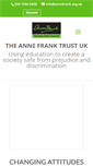 Mobile Screenshot of annefrank.org.uk