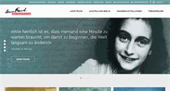 Desktop Screenshot of annefrank.de
