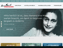 Tablet Screenshot of annefrank.de