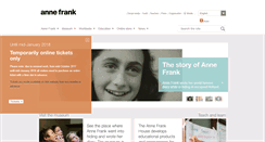 Desktop Screenshot of annefrank.org